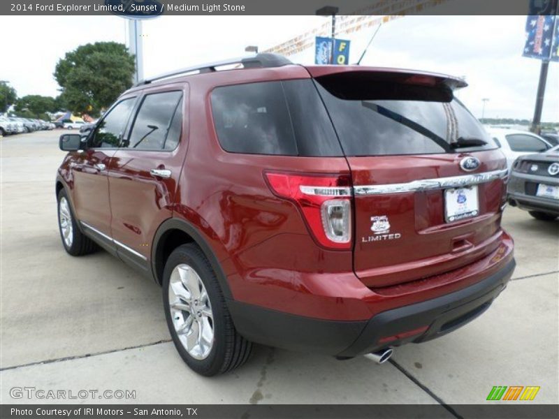 Sunset / Medium Light Stone 2014 Ford Explorer Limited