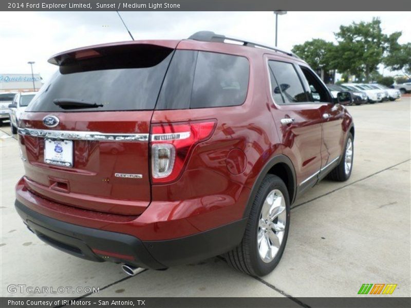 Sunset / Medium Light Stone 2014 Ford Explorer Limited