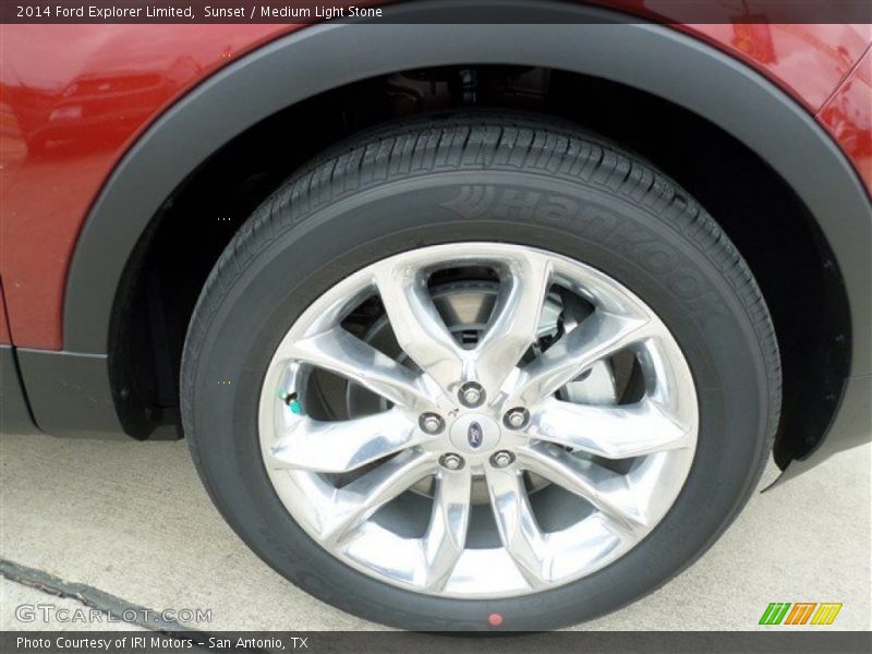 Sunset / Medium Light Stone 2014 Ford Explorer Limited