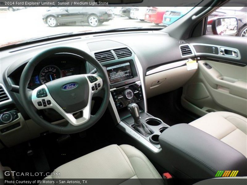 Sunset / Medium Light Stone 2014 Ford Explorer Limited
