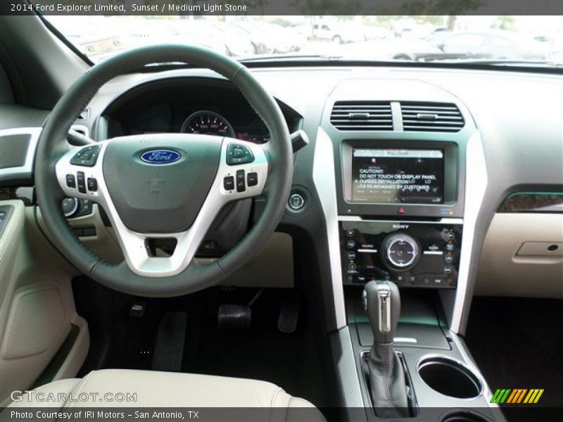 Sunset / Medium Light Stone 2014 Ford Explorer Limited