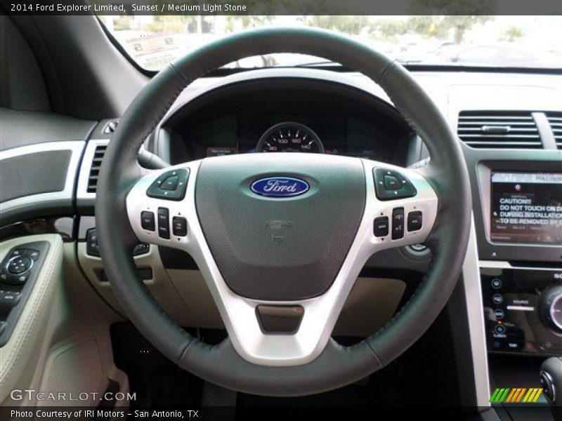 Sunset / Medium Light Stone 2014 Ford Explorer Limited