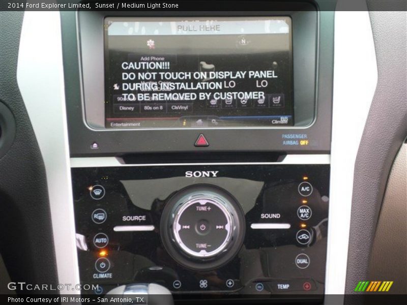Sunset / Medium Light Stone 2014 Ford Explorer Limited