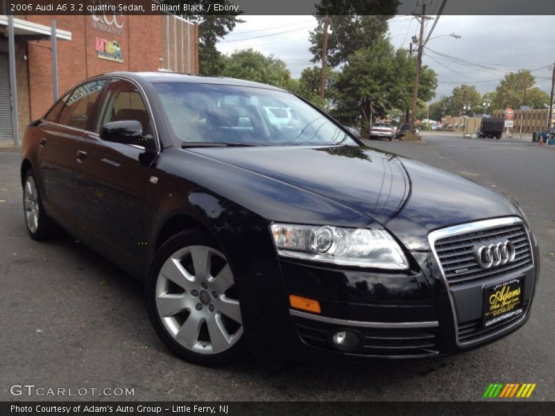 Brilliant Black / Ebony 2006 Audi A6 3.2 quattro Sedan