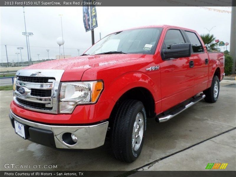 Race Red / Steel Gray 2013 Ford F150 XLT SuperCrew