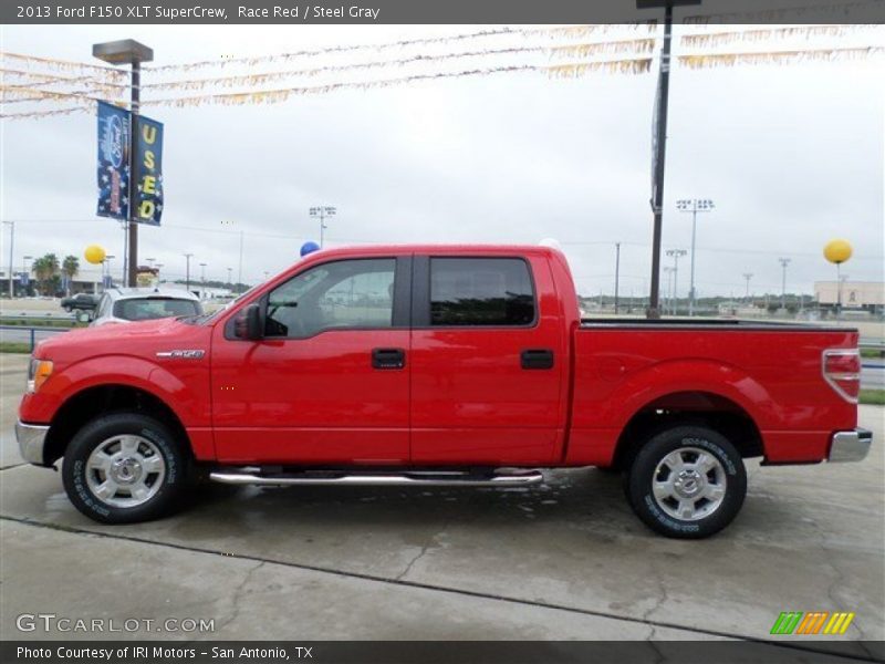 Race Red / Steel Gray 2013 Ford F150 XLT SuperCrew
