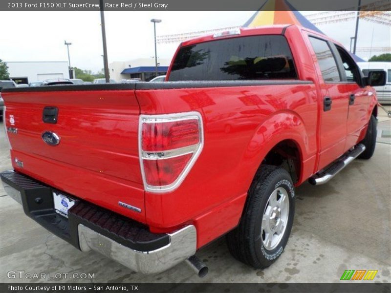 Race Red / Steel Gray 2013 Ford F150 XLT SuperCrew
