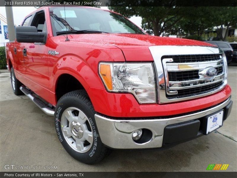Race Red / Steel Gray 2013 Ford F150 XLT SuperCrew