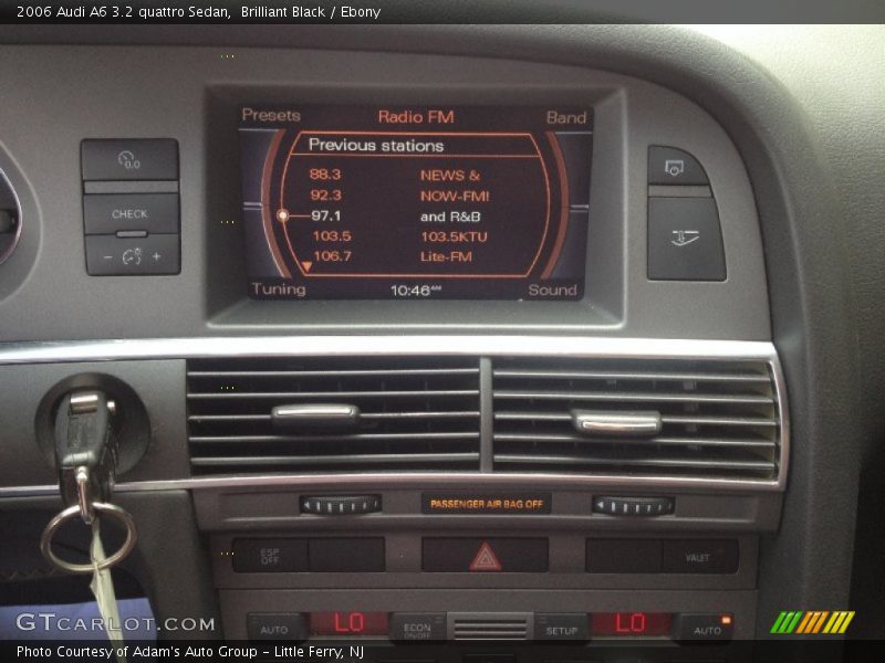 Brilliant Black / Ebony 2006 Audi A6 3.2 quattro Sedan