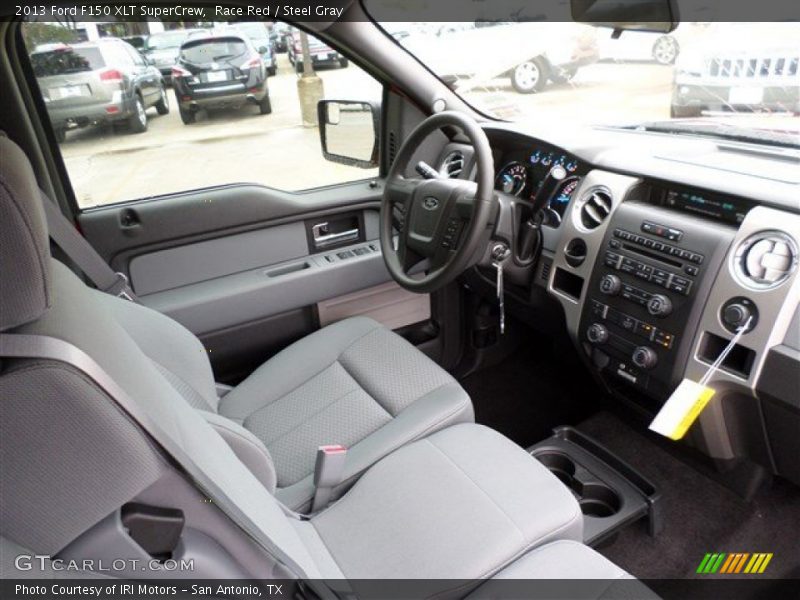 Race Red / Steel Gray 2013 Ford F150 XLT SuperCrew