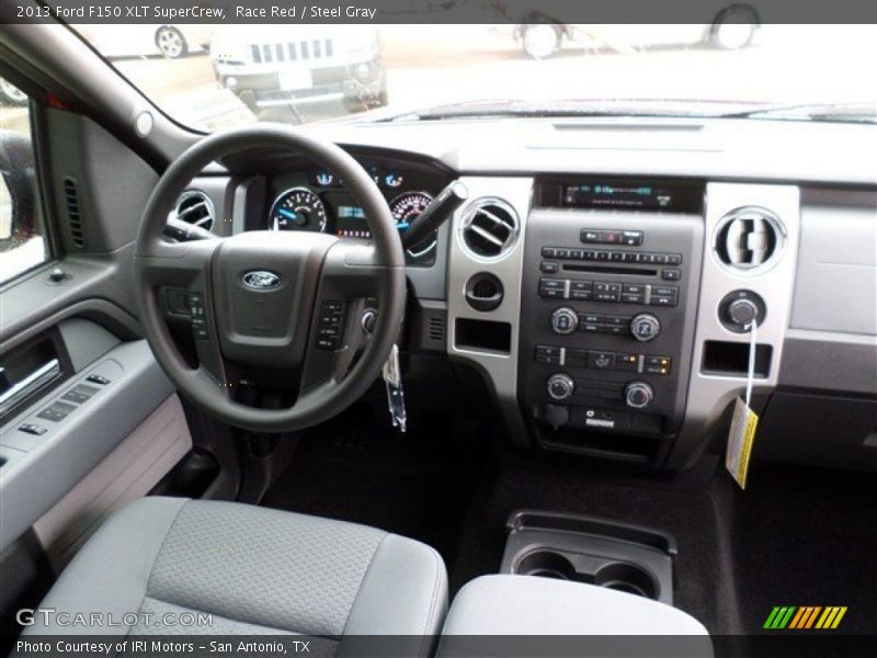 Race Red / Steel Gray 2013 Ford F150 XLT SuperCrew