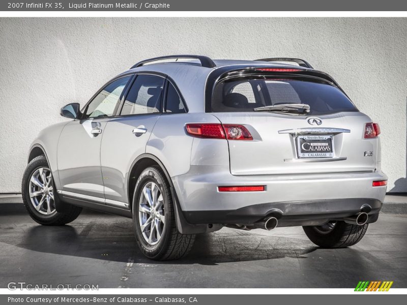 Liquid Platinum Metallic / Graphite 2007 Infiniti FX 35