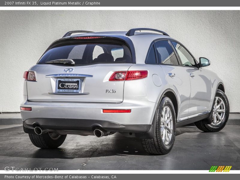 Liquid Platinum Metallic / Graphite 2007 Infiniti FX 35