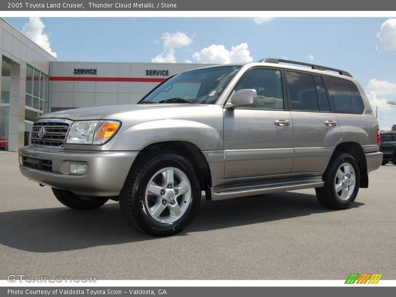 Thunder Cloud Metallic / Stone 2005 Toyota Land Cruiser