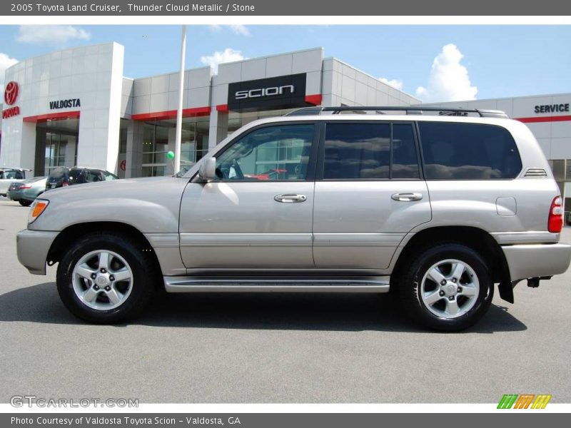 Thunder Cloud Metallic / Stone 2005 Toyota Land Cruiser