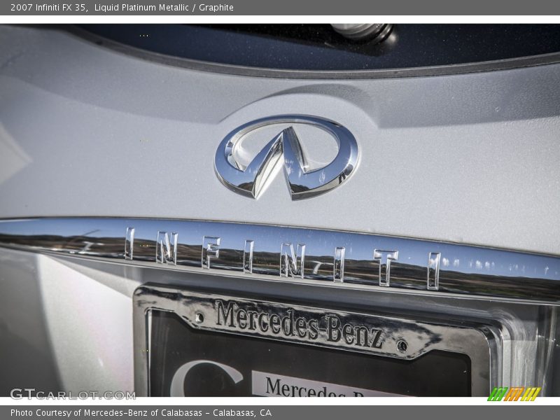 Liquid Platinum Metallic / Graphite 2007 Infiniti FX 35