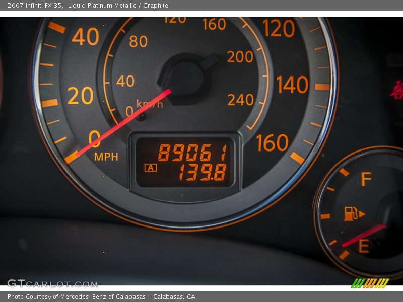 Liquid Platinum Metallic / Graphite 2007 Infiniti FX 35