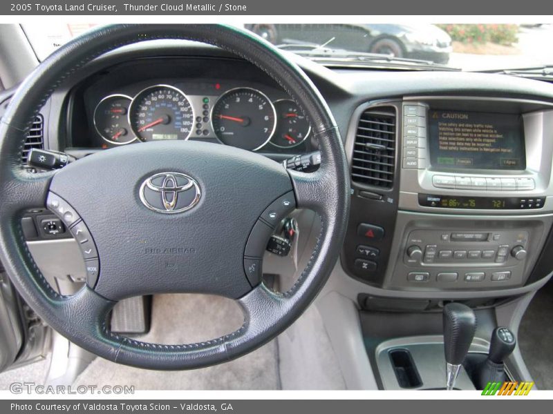 Thunder Cloud Metallic / Stone 2005 Toyota Land Cruiser
