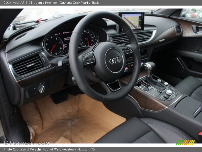 Daytona Gray Pearl / Black 2014 Audi A7 3.0T quattro Prestige