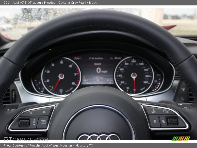 Daytona Gray Pearl / Black 2014 Audi A7 3.0T quattro Prestige