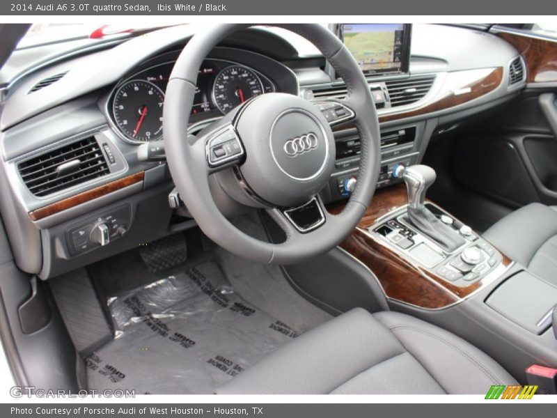 Ibis White / Black 2014 Audi A6 3.0T quattro Sedan