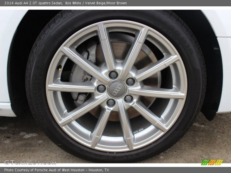 Ibis White / Velvet Beige/Moor Brown 2014 Audi A4 2.0T quattro Sedan