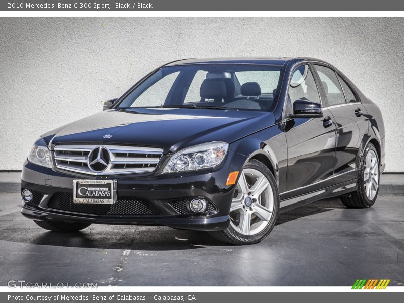 Black / Black 2010 Mercedes-Benz C 300 Sport