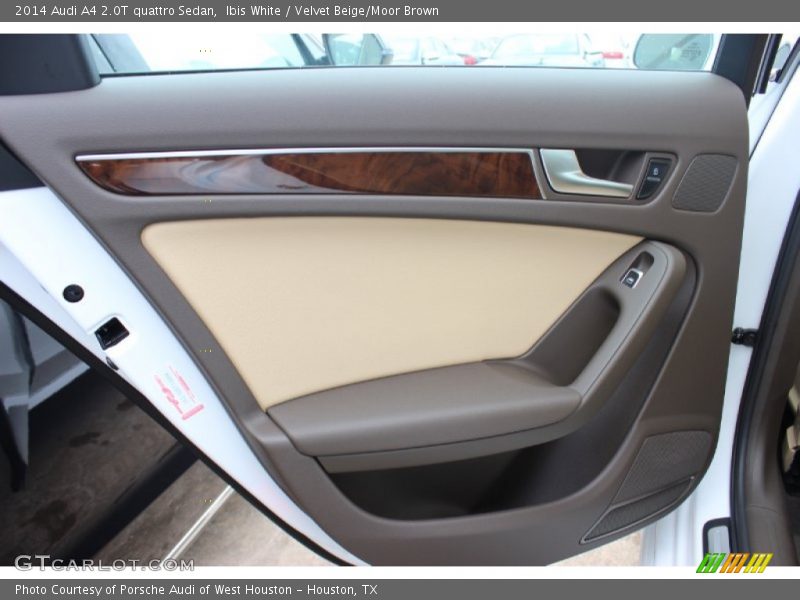 Ibis White / Velvet Beige/Moor Brown 2014 Audi A4 2.0T quattro Sedan