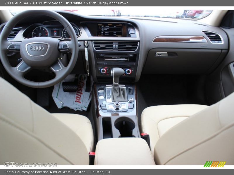 Ibis White / Velvet Beige/Moor Brown 2014 Audi A4 2.0T quattro Sedan