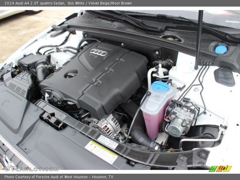 Ibis White / Velvet Beige/Moor Brown 2014 Audi A4 2.0T quattro Sedan