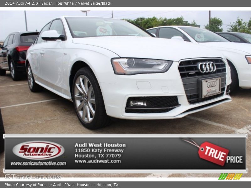 Ibis White / Velvet Beige/Black 2014 Audi A4 2.0T Sedan