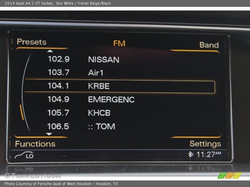 Ibis White / Velvet Beige/Black 2014 Audi A4 2.0T Sedan