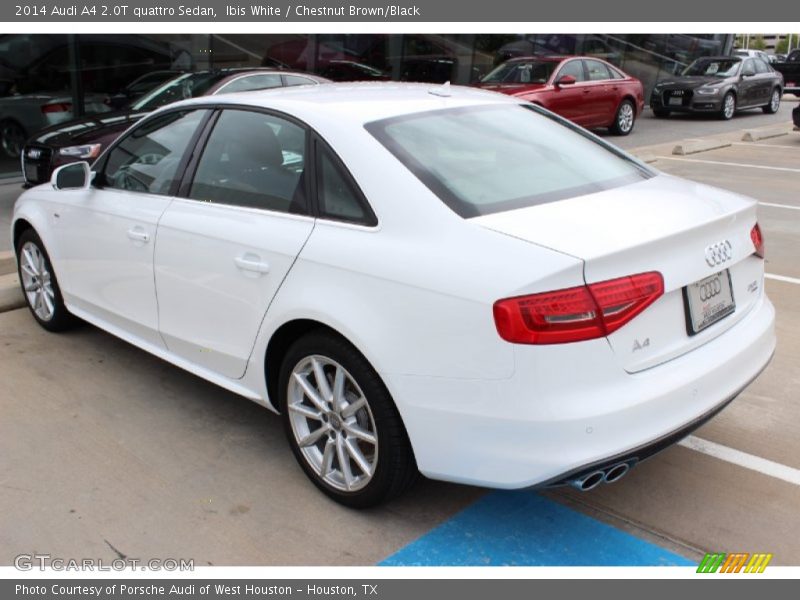 Ibis White / Chestnut Brown/Black 2014 Audi A4 2.0T quattro Sedan