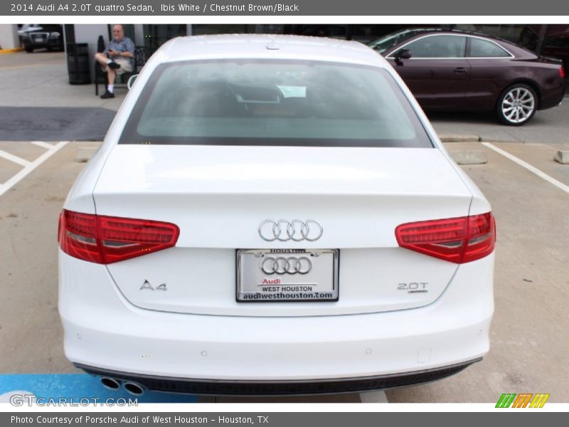 Ibis White / Chestnut Brown/Black 2014 Audi A4 2.0T quattro Sedan