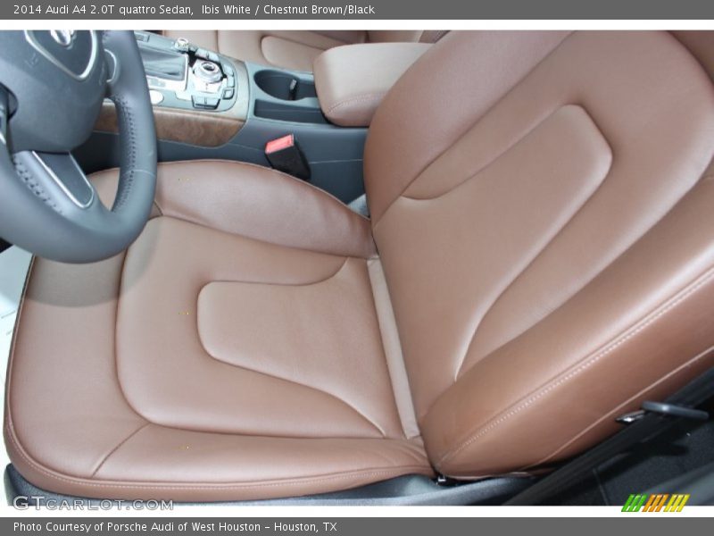 Ibis White / Chestnut Brown/Black 2014 Audi A4 2.0T quattro Sedan