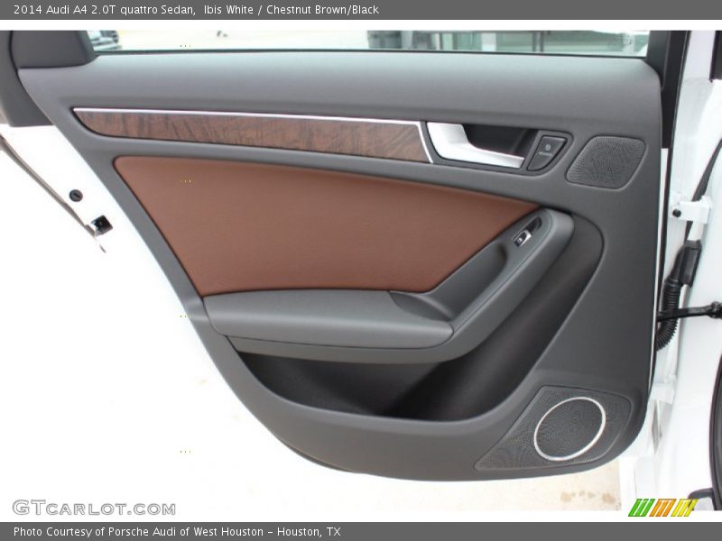 Ibis White / Chestnut Brown/Black 2014 Audi A4 2.0T quattro Sedan