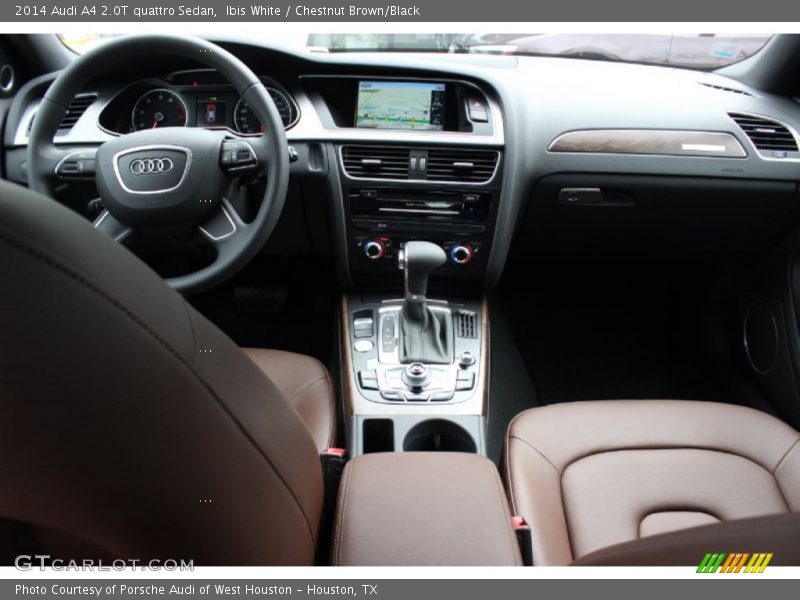 Ibis White / Chestnut Brown/Black 2014 Audi A4 2.0T quattro Sedan
