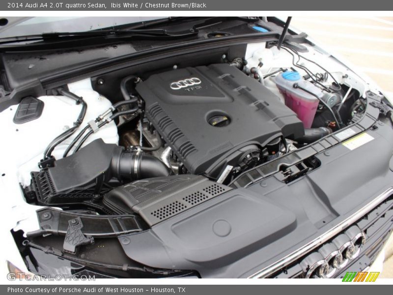 Ibis White / Chestnut Brown/Black 2014 Audi A4 2.0T quattro Sedan