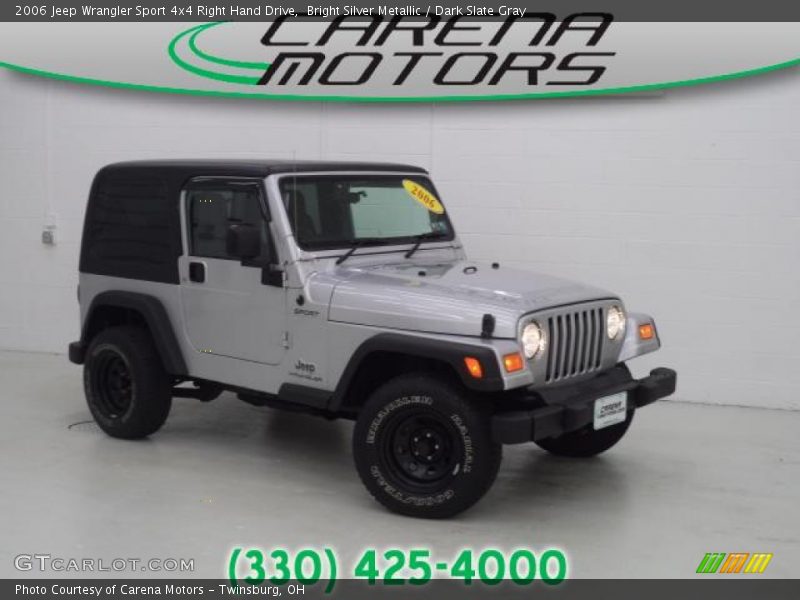 Bright Silver Metallic / Dark Slate Gray 2006 Jeep Wrangler Sport 4x4 Right Hand Drive