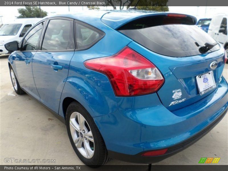 Blue Candy / Charcoal Black 2014 Ford Focus SE Hatchback