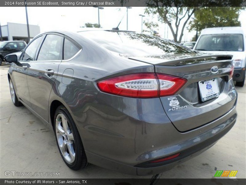 Sterling Gray / Charcoal Black 2014 Ford Fusion SE EcoBoost