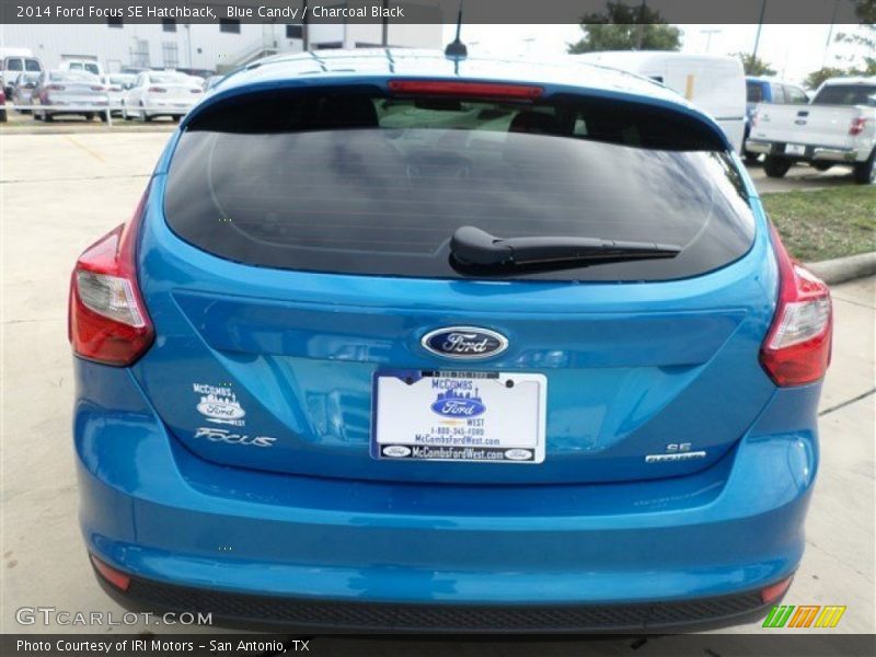 Blue Candy / Charcoal Black 2014 Ford Focus SE Hatchback