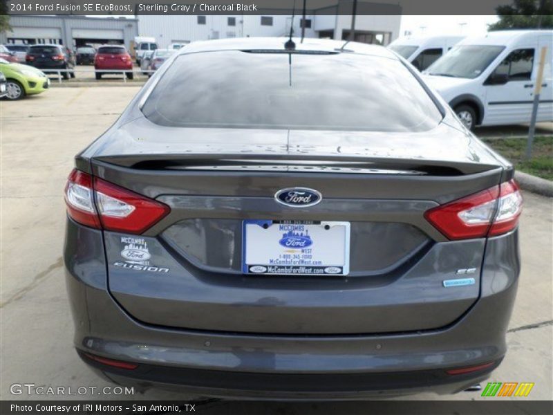 Sterling Gray / Charcoal Black 2014 Ford Fusion SE EcoBoost