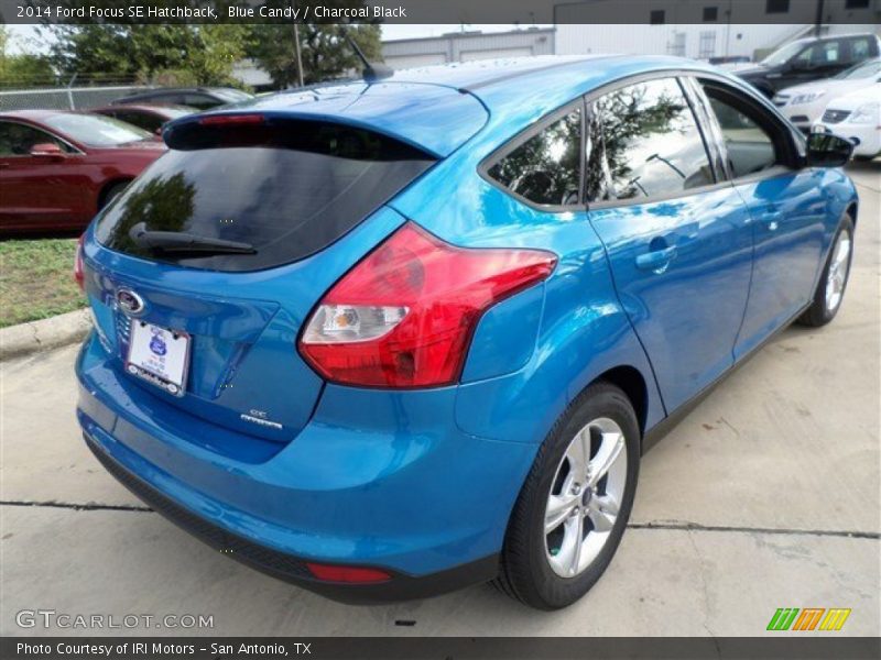 Blue Candy / Charcoal Black 2014 Ford Focus SE Hatchback