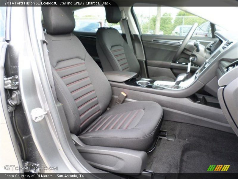 Sterling Gray / Charcoal Black 2014 Ford Fusion SE EcoBoost