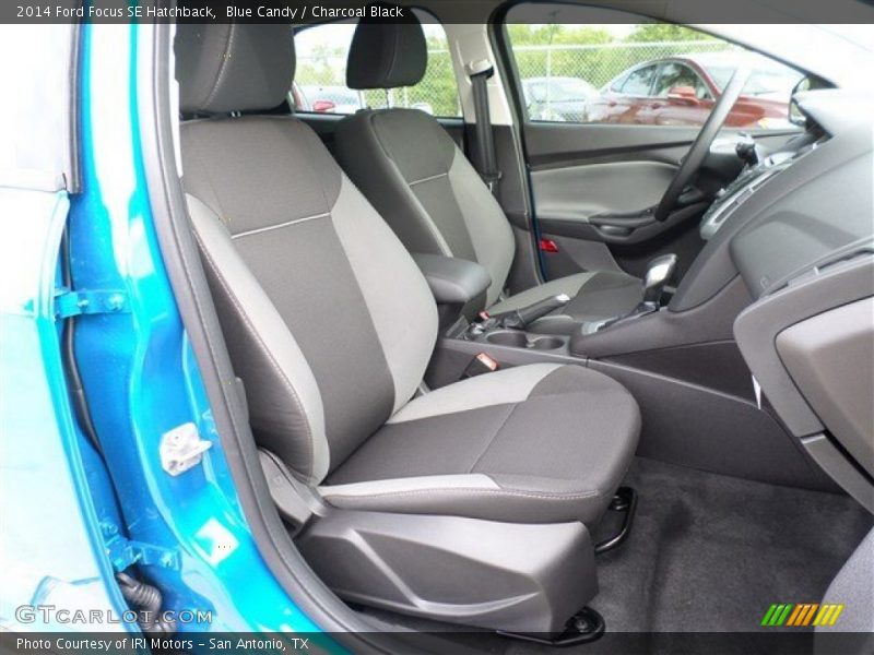 Blue Candy / Charcoal Black 2014 Ford Focus SE Hatchback