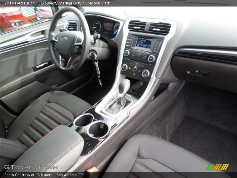 Sterling Gray / Charcoal Black 2014 Ford Fusion SE EcoBoost