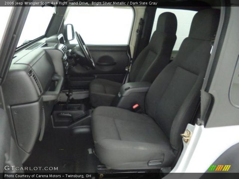 Front Seat of 2006 Wrangler Sport 4x4 Right Hand Drive