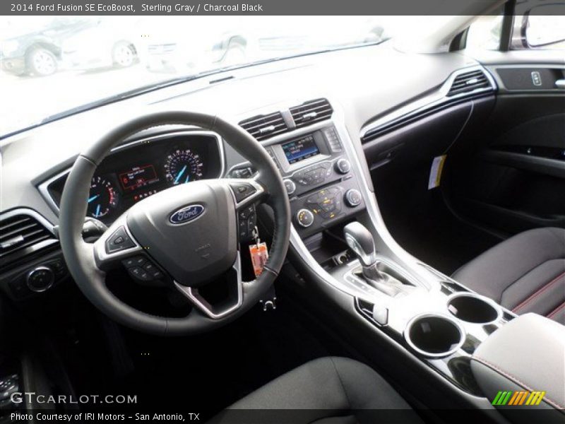 Sterling Gray / Charcoal Black 2014 Ford Fusion SE EcoBoost