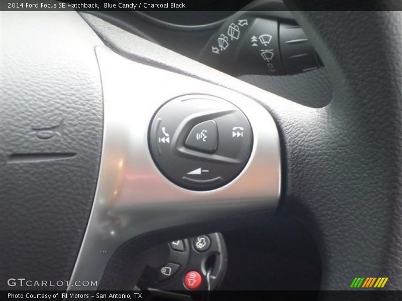 Blue Candy / Charcoal Black 2014 Ford Focus SE Hatchback